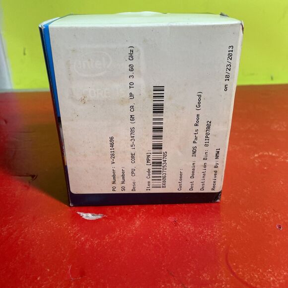 Intel Core i5-3470S 2.9GHz Quad-Core (BX80637I53470S) Processor - Picture 1 of 6